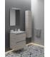 Meuble avec lavabo en céramique et miroir Cosmic B-Best avec 2 tiroirs