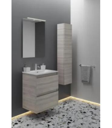 Meuble avec lavabo en céramique et miroir Cosmic B-Best avec 2 tiroirs