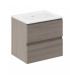 Mobile con lavabo ceramica e specchio Cosmic B-Best 2 cassetti