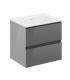 Mobile con lavabo ceramica e specchio Cosmic B-Best 2 cassetti