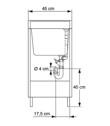 copy of Geromin 7006PRIMAL lavatoio e base 50x45cm senza cesto, bianco