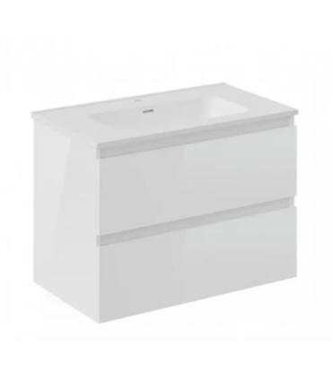 Unit with ceramic washbasin and Cosmic B-Best mirror with 2 drawers