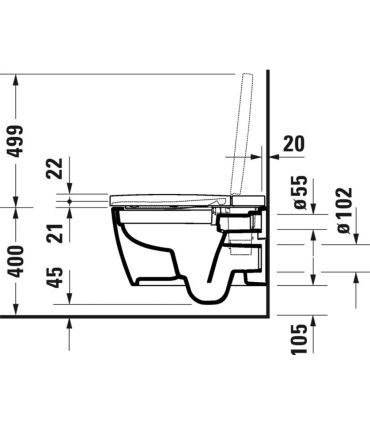 Wc multifunzione Duravit Sensowash Starck F Plus con placca Durasystem in  vetro bianco