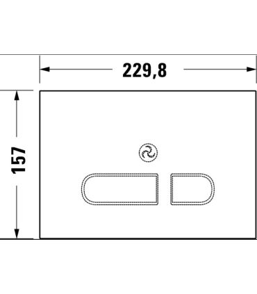 Wc multifunzione Duravit Sensowash Starck F Plus con placca Durasystem in  vetro bianco