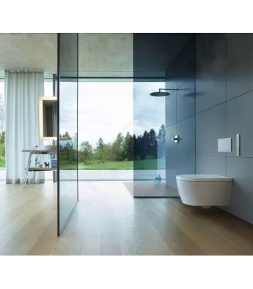 Wc multifunzione Duravit Sensowash Starck F Plus con placca Durasystem in  vetro bianco