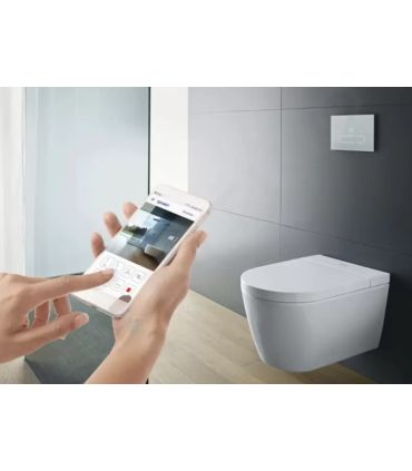 Wc multifunzione Duravit Sensowash Starck F Plus con placca Durasystem in  vetro bianco