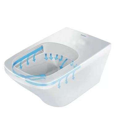 Wc multifunzione Duravit Sensowash Starck F Plus con placca Durasystem in  vetro bianco