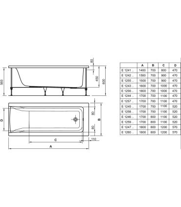 Bathtub Ideal Standard Connect