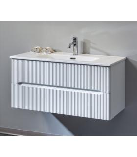 Mobile bagno completo 2 cassetti e lavabo M'amo con top in ceramica.