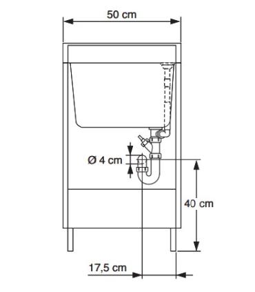 copy of Geromin 7045SMARTL Cuve a'laver et base 45x50cm sans panier, blanc