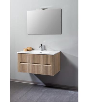 Mobile bagno completo M'amo due cassetti, specchio rettangolare e faretto