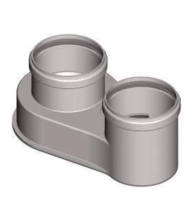 0020221354 sdoppiatore per scaldacqua 80/80 mm con di ispezione.
