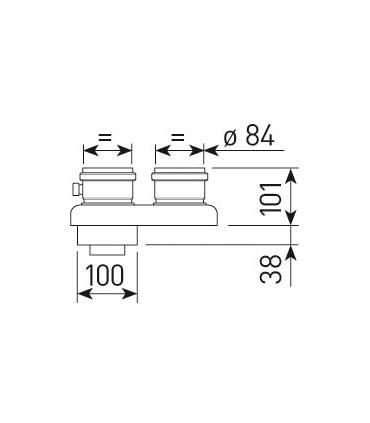 Kit répartiteur Sime diamètre 80 pour ATLANTIS HM