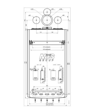 Ariston 5 mounting templates ONE-ONE+-Clas X CF-Cares X CF-Cares S