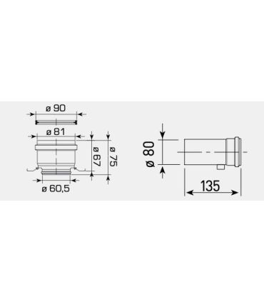 80/80 splitter for Sime Uniqa Revolution 8089932