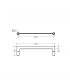 Porta salviette lineare Lineabeta Strika inox lucido art.52957