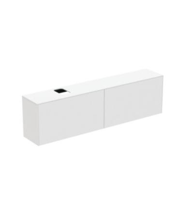 Meuble suspendu pour lavabo Conca avec 2 tiroirs et trou sur mesure Ideal Standard