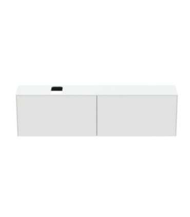 Meuble suspendu pour lavabo Conca avec 2 tiroirs et trou sur mesure Ideal Standard