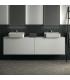 Meuble suspendu pour lavabo Conca avec 2 tiroirs et trou sur mesure Ideal Standard