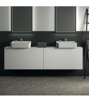 Meuble suspendu pour lavabo Conca avec 2 tiroirs et trou sur mesure Ideal Standard