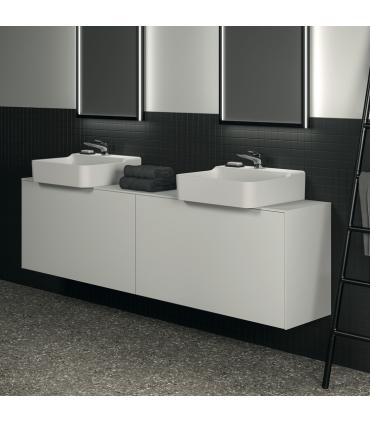 Meuble suspendu pour lavabo Conca avec 2 tiroirs et trou sur mesure Ideal Standard