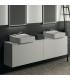 Meuble suspendu pour lavabo Conca avec 2 tiroirs et trou sur mesure Ideal Standard