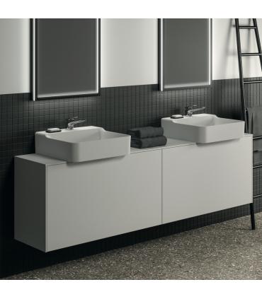 Meuble suspendu pour lavabo Conca avec 2 tiroirs et trou sur mesure Ideal Standard