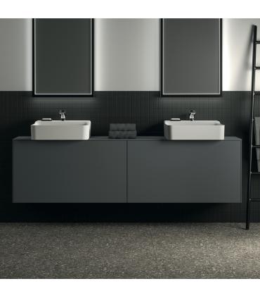 Meuble suspendu pour lavabo Conca avec 2 tiroirs et trou sur mesure Ideal Standard