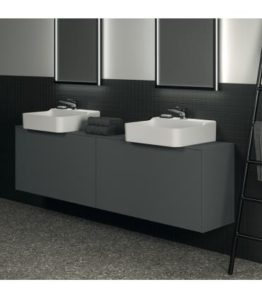 Meuble suspendu pour lavabo Conca avec 2 tiroirs et trou sur mesure Ideal Standard
