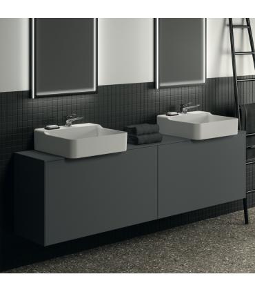 Meuble suspendu pour lavabo Conca avec 2 tiroirs et trou sur mesure Ideal Standard