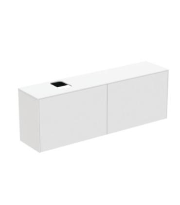 Meuble suspendu pour lavabo Conca avec 2 tiroirs et trou sur mesure Ideal Standard