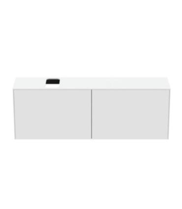 Meuble suspendu pour lavabo Conca avec 2 tiroirs et trou sur mesure Ideal Standard