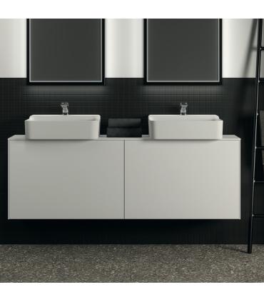 Meuble suspendu pour lavabo Conca avec 2 tiroirs et trou sur mesure Ideal Standard
