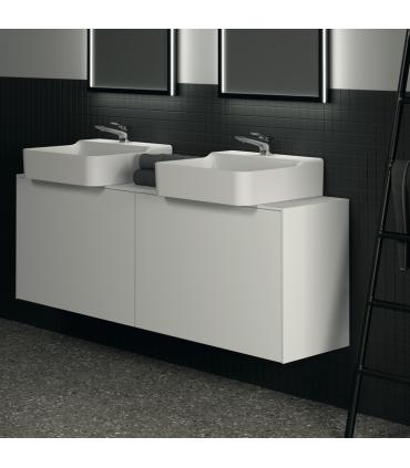 Meuble suspendu pour lavabo Conca avec 2 tiroirs et trou sur mesure Ideal Standard