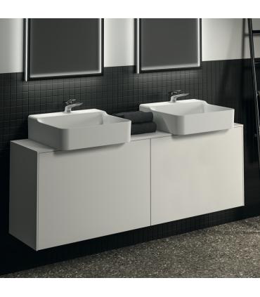 Meuble suspendu pour lavabo Conca avec 2 tiroirs et trou sur mesure Ideal Standard
