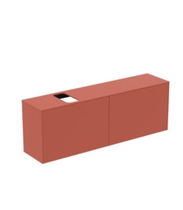 Meuble suspendu pour lavabo Conca avec 2 tiroirs et trou sur mesure Ideal Standard