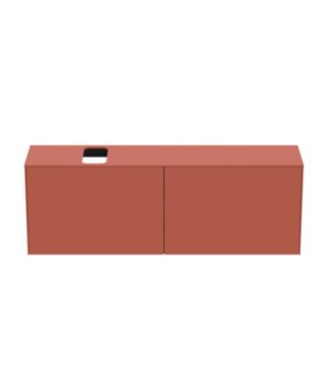 Meuble suspendu pour lavabo Conca avec 2 tiroirs et trou sur mesure Ideal Standard
