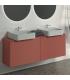 Meuble suspendu pour lavabo Conca avec 2 tiroirs et trou sur mesure Ideal Standard