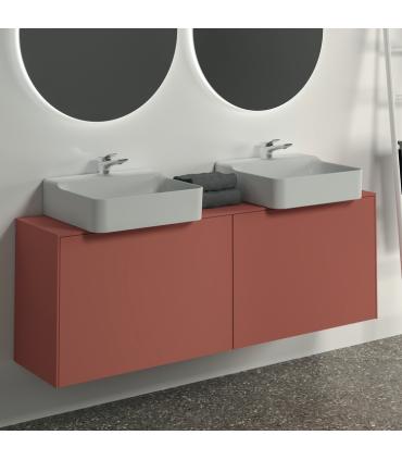 Meuble suspendu pour lavabo Conca avec 2 tiroirs et trou sur mesure Ideal Standard