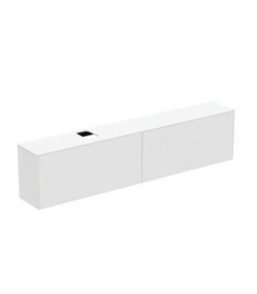 Meuble suspendu pour lavabo Conca avec 2 tiroirs et trou sur mesure Ideal Standard