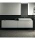 Meuble suspendu pour lavabo Conca avec 2 tiroirs et trou sur mesure Ideal Standard