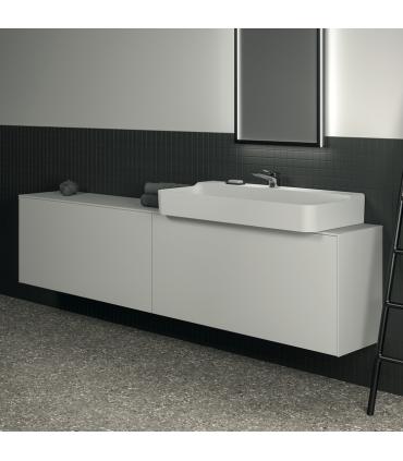 Meuble suspendu pour lavabo Conca avec 2 tiroirs et trou sur mesure Ideal Standard