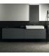 Meuble suspendu pour lavabo Conca avec 2 tiroirs et trou sur mesure Ideal Standard
