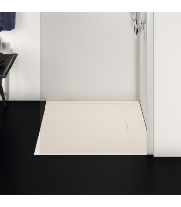 Ideal Standard Ultra Flat I.Life square stone effect shower tray