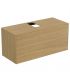 Ideal Standard meuble sous-vasque 2 tiroirs en placage de bois Conca