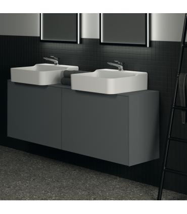 Meuble suspendu pour lavabo Conca avec 2 tiroirs et trou sur mesure Ideal Standard