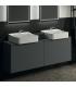 Meuble suspendu pour lavabo Conca avec 2 tiroirs et trou sur mesure Ideal Standard