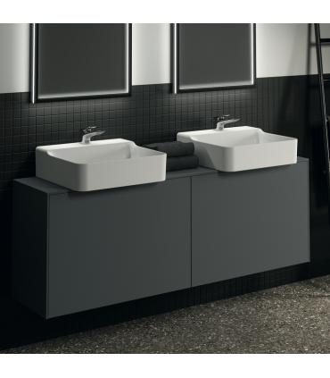 Meuble suspendu pour lavabo Conca avec 2 tiroirs et trou sur mesure Ideal Standard