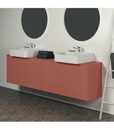 Meuble suspendu pour lavabo Conca avec 2 tiroirs et trou sur mesure Ideal Standard