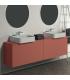 Meuble suspendu pour lavabo Conca avec 2 tiroirs et trou sur mesure Ideal Standard